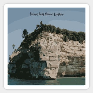 Pictured Rocks Sticker Sticker